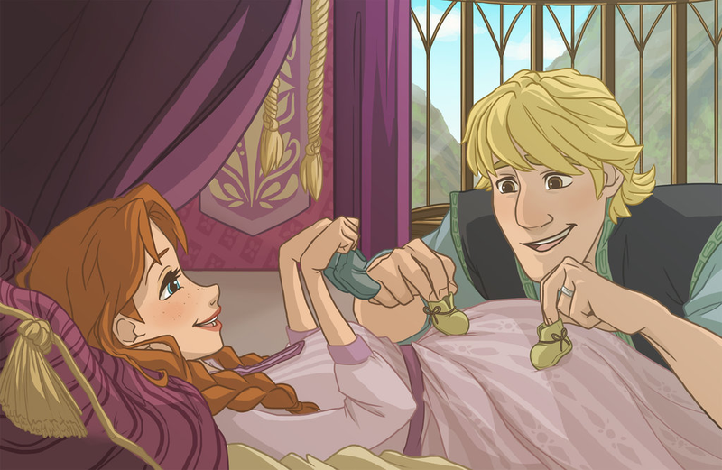 Illustration for article titled Heart-melting Frozen fanart imagines life after the film